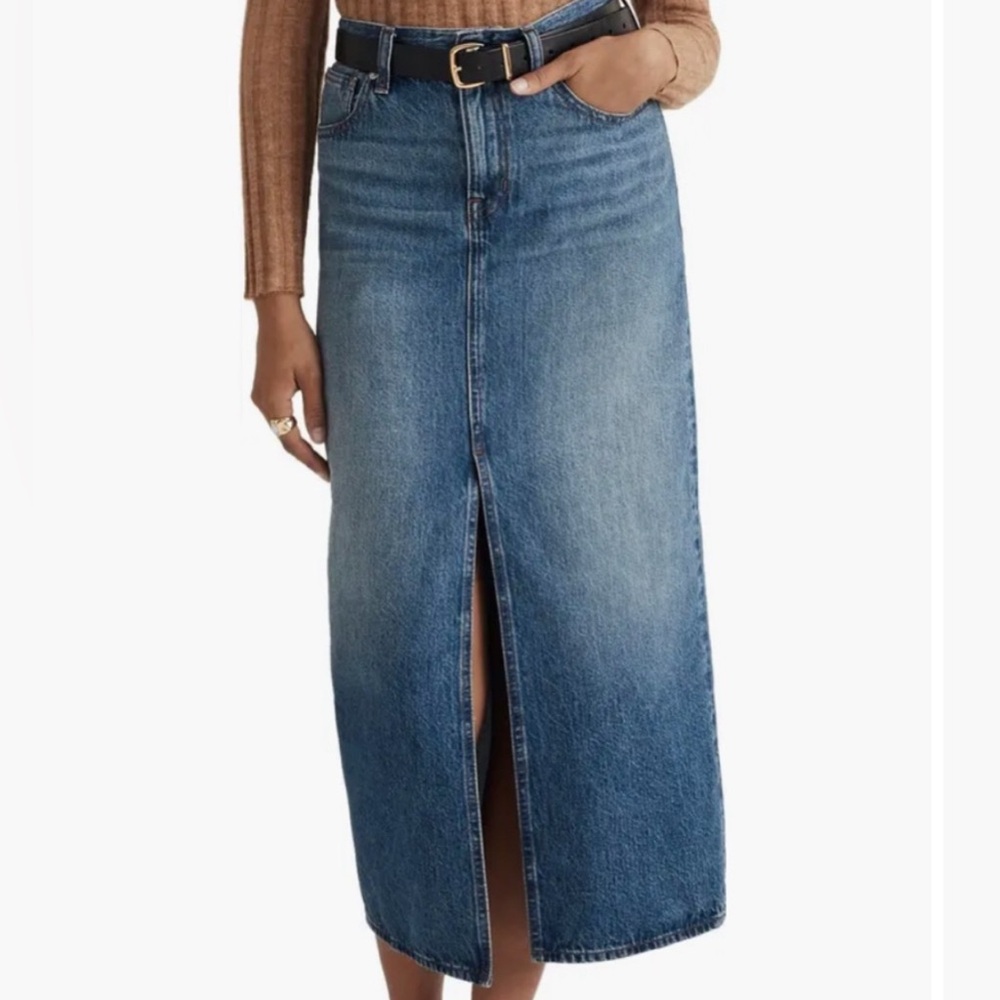 Madewell Midi Denim Skirt NWT size 14/16